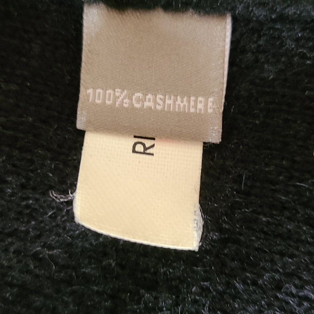 100% Cashmere Coat Saks 5th Ave Black - Size Medium - Picture 8 of 16